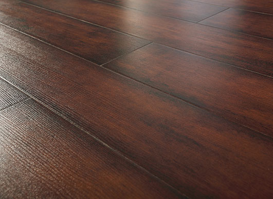 L233-Red-Brown Oak Low Glossy Surface Laminare Flooring